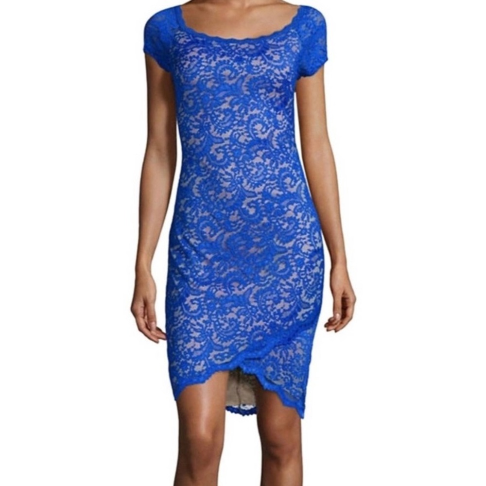 Lace blue dress